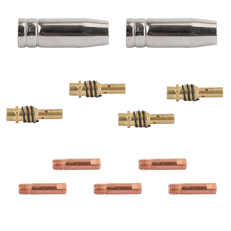 11 peças MB15 15AK 15 AK Ponta 0,8 mm 0,03" Porta-bico MIG-200 Pistola MIG