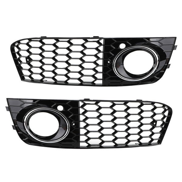 Par Honeycomb Mesh Tåkelys Open Vent Grill Intake Passer Audi A4 B8 2009-2012 Generisk