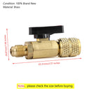 3 stk lige kugleventiler 1/4" SAE kølemiddel HVAC A/C Tech Håndværktøj til R410A