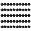 50 Stück Verkleidungsblech-Bolzenclip 6 mm Kunststoffschraube Nietenclips Schwarz für Honda Generic