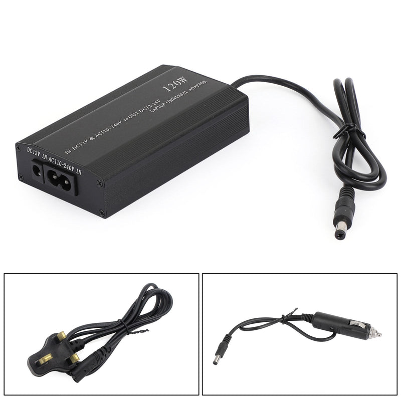 Universal 120W Car Home 34 Tips Power Supply Adapter Laddare för bärbar dator