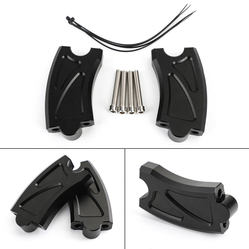 Areyourshop CNC Guiador Barra Riser para Honda Rebel CMX500 2017+ Preto