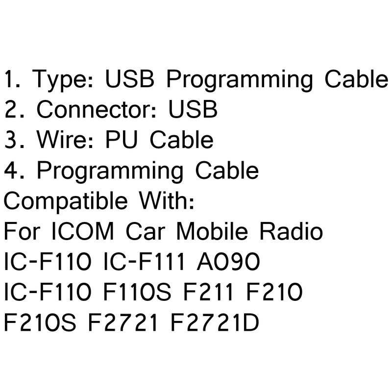 USB-Programmierkabel OPC-1122 U für ICOM Car Mobile Radio IC-F110 IC-F111 + CD