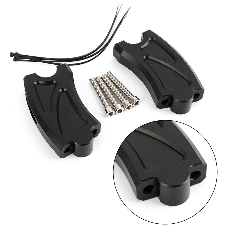 Areyourshop Barra Elevadora de Manillar CNC para Honda Rebel CMX500 2017+ Negro