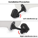 Motorsykkel Justerbar Clip On Windshield Extension Spoiler Vindavviser