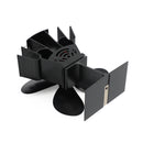 4 blader Varmedrevet komfyrvifte Vedbrenner Peis Drivstoffbesparende Eco