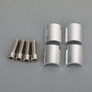 Areyourshop CNC alumínio motocicleta guiador risers 22-28mm montagem de braçadeira universal