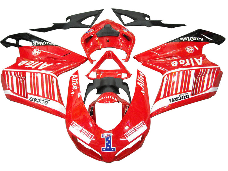 Kåpor för 2007-2012 Ducati 1098 1198 848 Red Alice Racing Generic