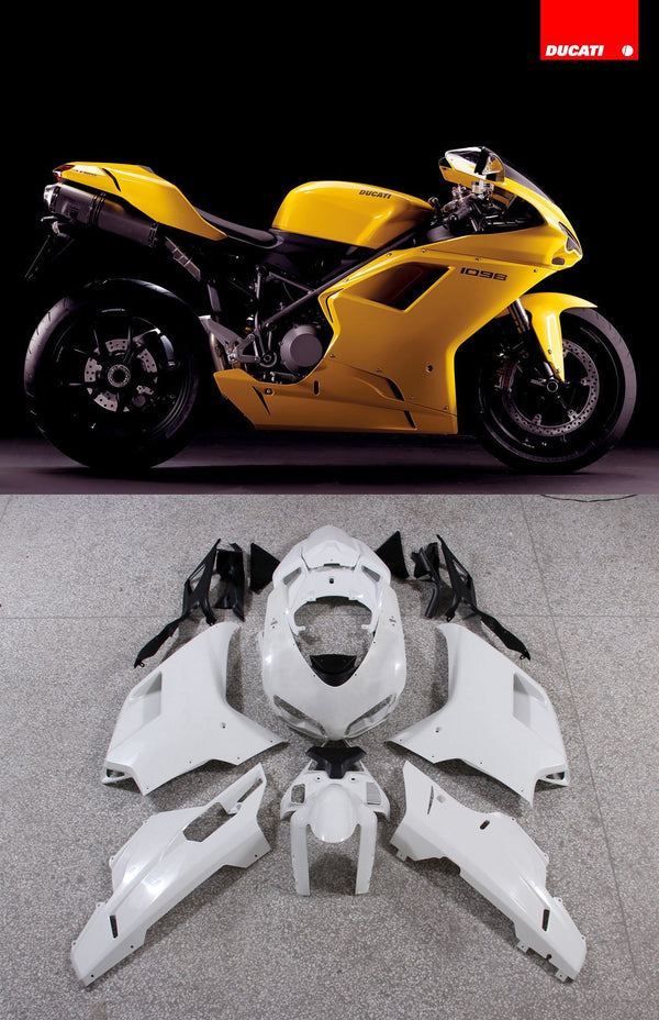 Fairings 2007-2012 Ducati 1098 1198 848 Gult Gull 1098 Generisk