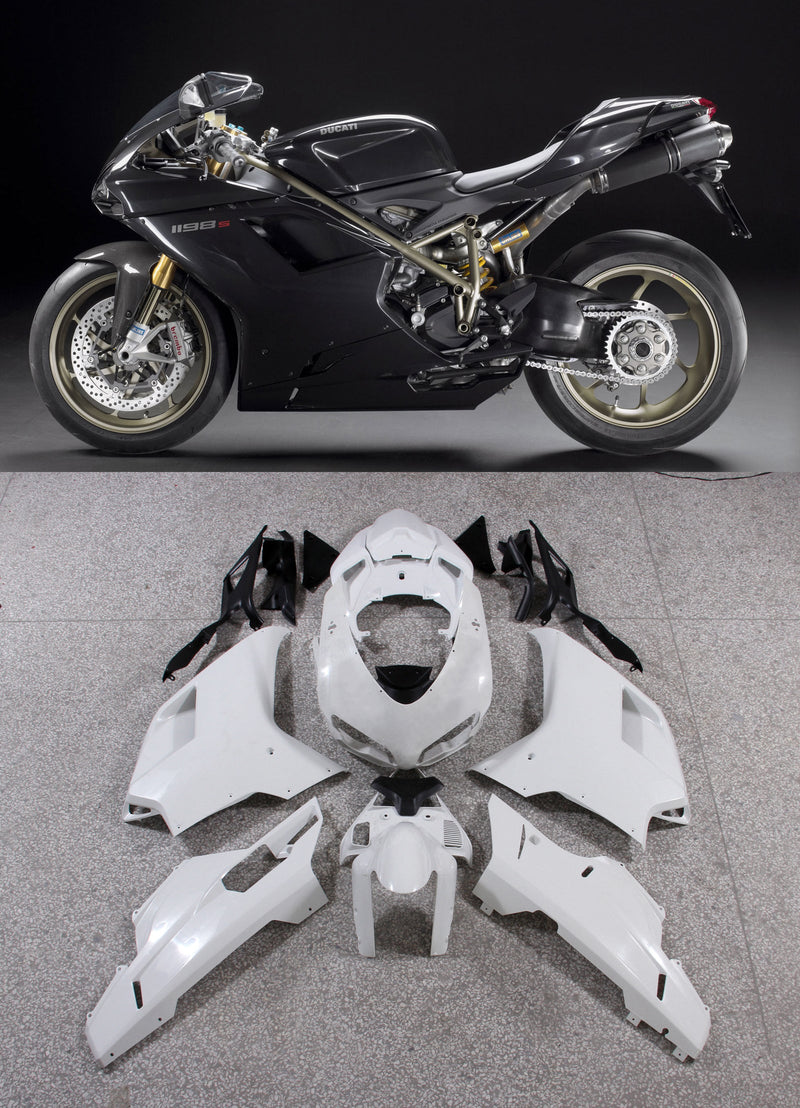 Kåpa för 2007-2012 Ducati 1098 1198 848 Svart 1198 Racing Generic