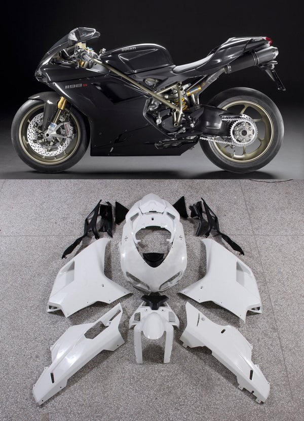 Carenagens para 2007-2012 Ducati 1098 1198 848 Preto 1198 Genérico