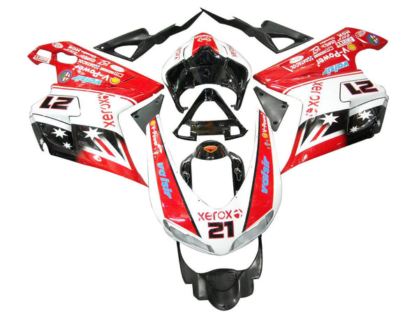 Owiewki do Ducati 2007-2012 1098 1198 848 Red & White Xerox No. 21 Racing Generic