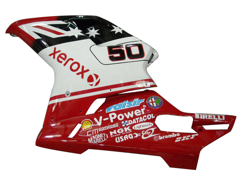 Fairings for 2007-2012 Ducati 1098 1198 848 Rød og hvit Xerox No. 50 Racing Generic