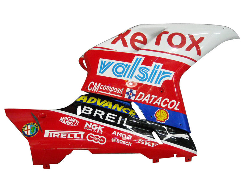 Kåpor för 2007-2012 Ducati 1098 1198 848 Red Xerox Racing Generic