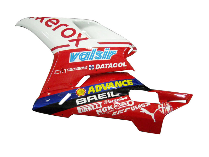 Kåpa för 2007-2012 Ducati 1098 1198 848 White & Red Xerox Generic