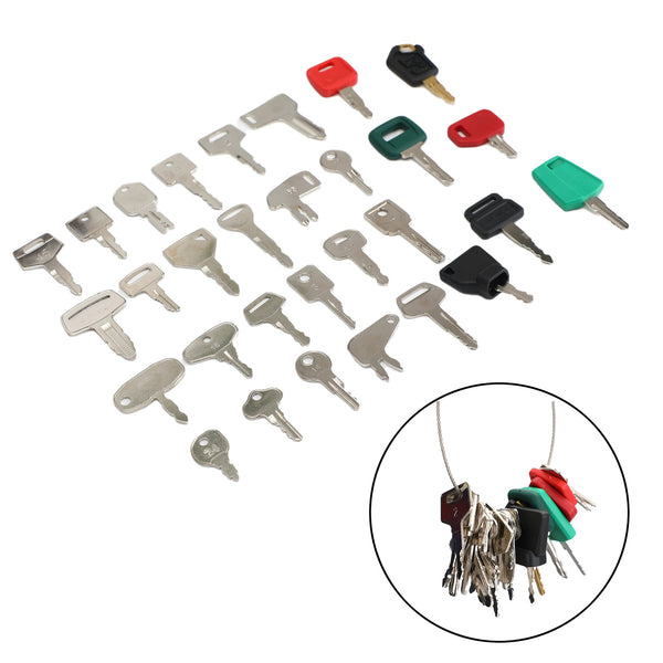 30 Keys Heavy Equipment Master Set Rakennussytytysavainsarja