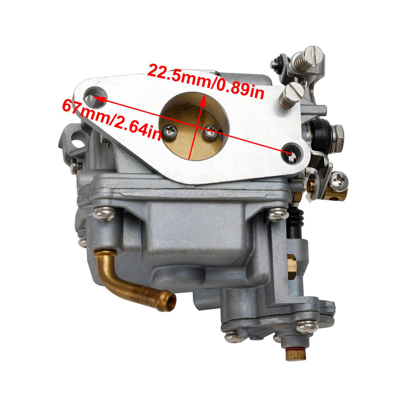 Carburador compatible con motor fueraborda Tohatsu Mercury de 4 tiempos y 9,8 CV 3DP-03100-2