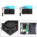 Double Dual Cooling Fan Quadratisches Lüfter Modul mit Kühlkörper für Raspberry Pi 4B 3B+
