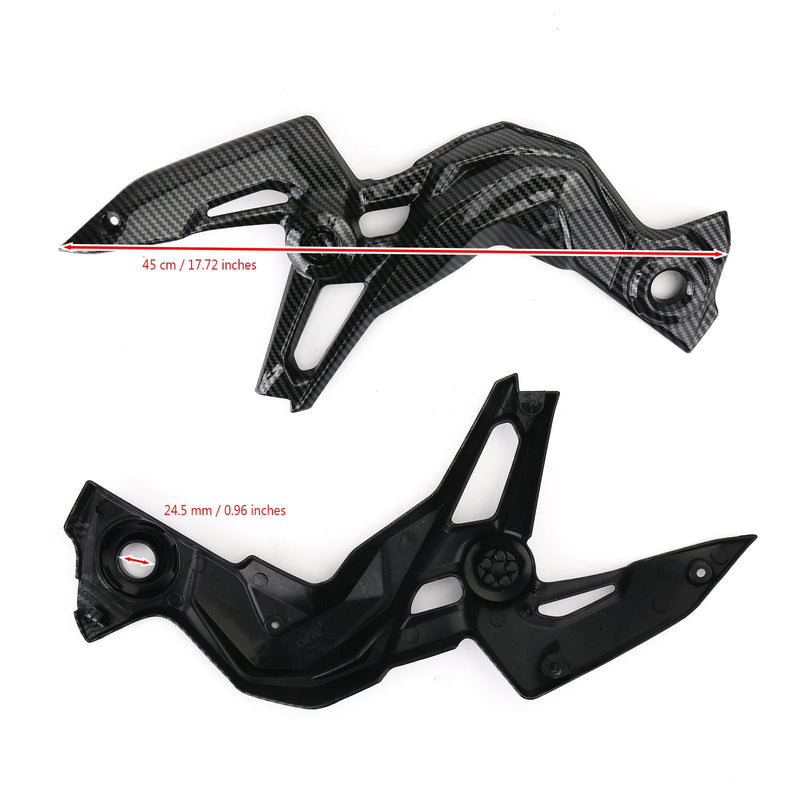 Motorsykkel ABS plastrammebeskytterdeksel for Kawasaki Z900 2020-2021 Generisk