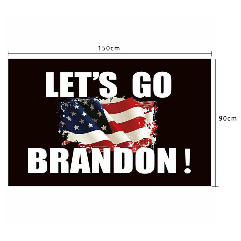 Bandera de Let's Go Brandon, bandera anti-FJB Biden con citas para jardín, bandera de 3x5 pies