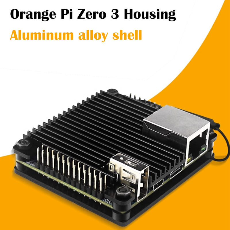 Orange Pi Zero 3 utvecklingskort i aluminiumlegering med skyddande kylfläns