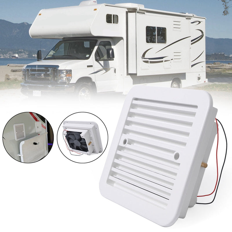 12V RV Caravana Lateral Reboque Ventilação Ventilação Resfriamento Mudo Exaustor