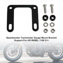Honda Rebel 1100 2021-2023 Halterung Tacho Verlegung Seitenhalterung Schwarz