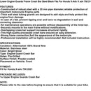 Törmäystanko alempi moottorin suoja teräsrunko hopea sopii Honda X-Adv X Adv 750 21 Generic