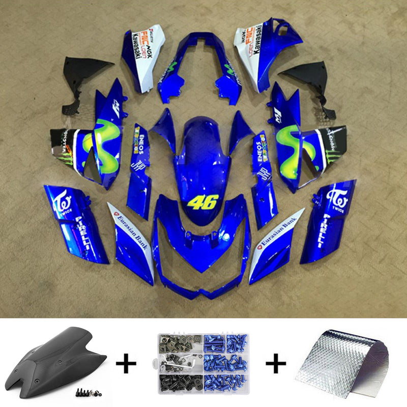 Amotopart kåpa Set för Kawasaki Z1000 2010-2013 Body Plastic ABS