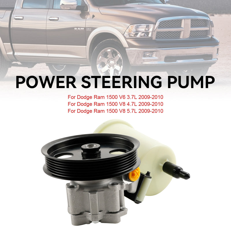 Dodge RAM 1500 2009-2010 servostyringspumpe med remskive og reservoar