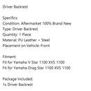 Oparcie dla motocyklisty dla Yamaha V Star 1100 XVS 1100 Drag Star