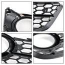 Audi A5 2007-2011 Pár voštinový vzor Kryt předního mlhového světla Gril