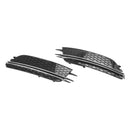 2PCS Front Nebelscheinwerfer Abdeckung Lünette Grill Grille Fit Audi A6 4G C7 2012-2015