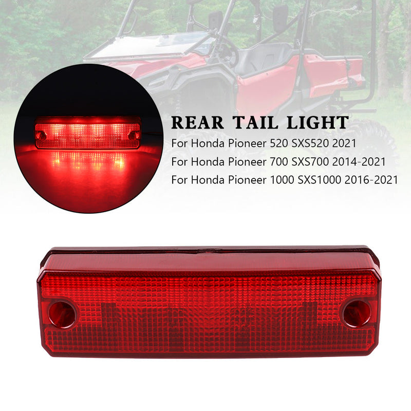 Conjunto de luz traseira 33700-HL3-A01 para Honda Pioneer 520 700 1000 2014-2021 vermelho