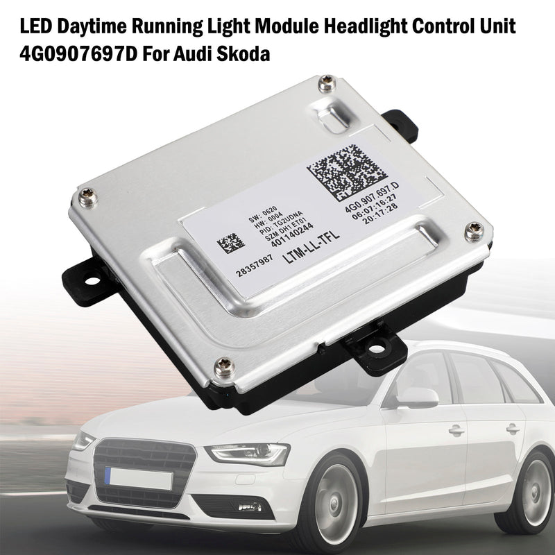 4G0907697D 2012-2014 AUDI A6 / S6 / RS6 LED luz de circulação diurna/unidade de controle do farol