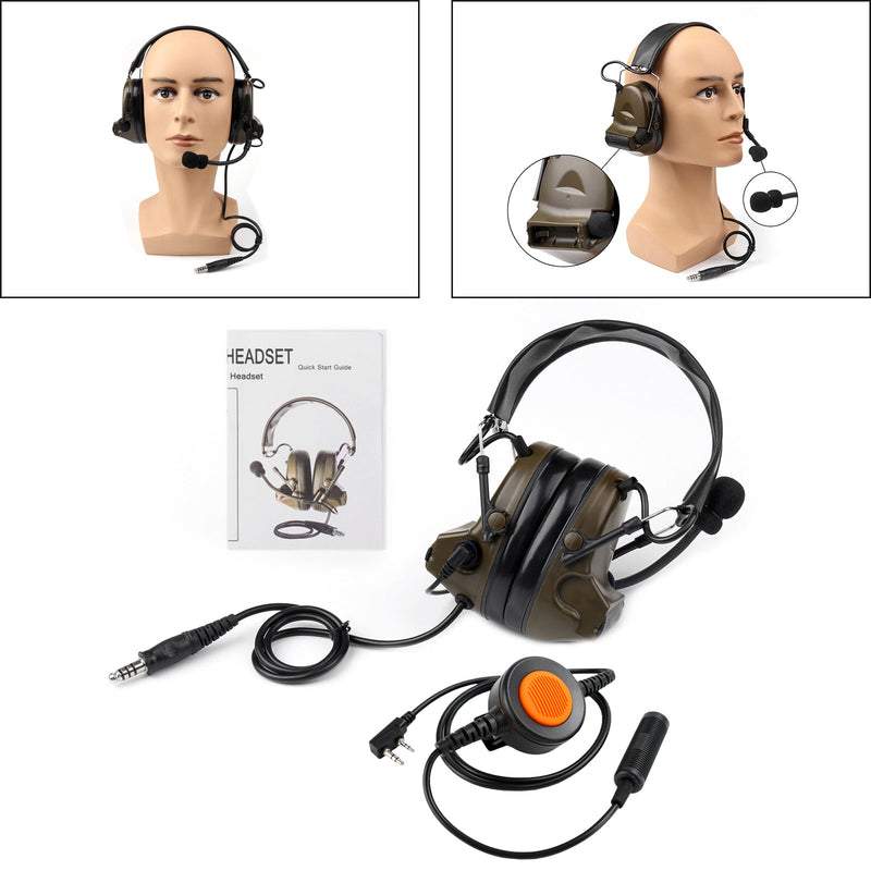 Z Tactical H50 Headset 6-stift U94 PTT för Kenwood TH-D7 TH-F6 TH-K2 TH-21 TH-28