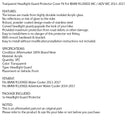 Scheinwerferschutzschutz transparent für BMW R1200GS Abenteuer / WC 2013-2017