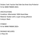 2x Protector lateral de depósito protección de depósito apto para BMW F900Xr 20+ de goma genérica negra