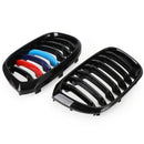 Par de rejillas tipo riñón M-Color 51138469959 adecuadas para BMW G01 X3 G02 X4 Gloss Black Generic