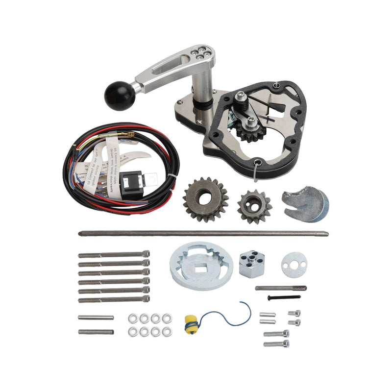 Engrenagem reversa de 5 velocidades adequada para Harley com botão Billet Trike Sidecar motocicleta