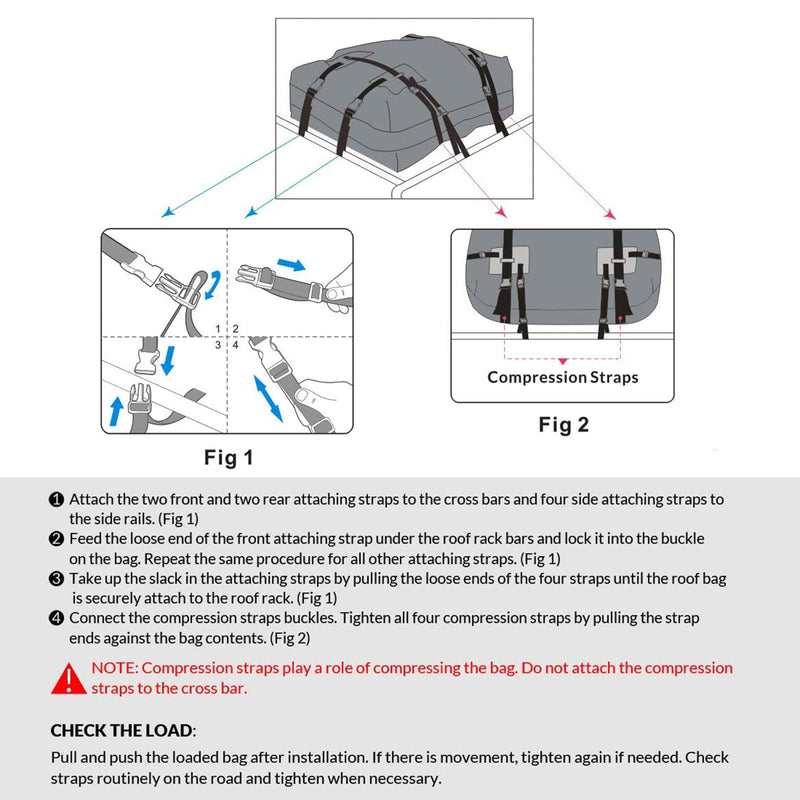 Vedenpitävä auton kattoteline Cargo Bag Matkatavarasäilytys Cube Bag Travel