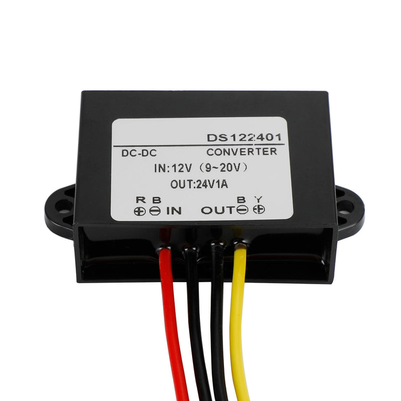 Vanntett DC-DC boost-omformer 12V til 24V bilstrømforsyningsmodul