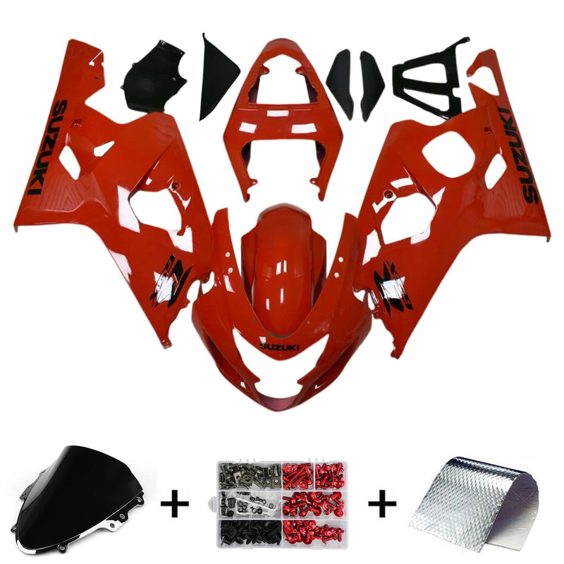 2004-2005 Suzuki GSXR 600/750 K4 Formsprutad kåpa Set Body Plast ABS