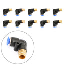 Pneumatická vzduchová rychlospojka “L” “T” “Y” Rovná štěrbinová trubka 6 mm