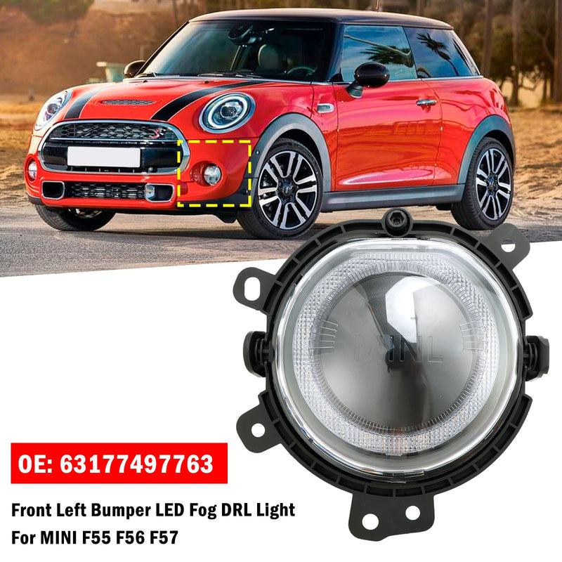 BMW Mini F55 F56 F57 Clubman F54 Farol de neblina LED dianteiro esquerdo 63177497763