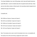 Union Jack UK Flag bakspejlsdæksel til MINI Cooper R55 R56 R57 Sort/Rød