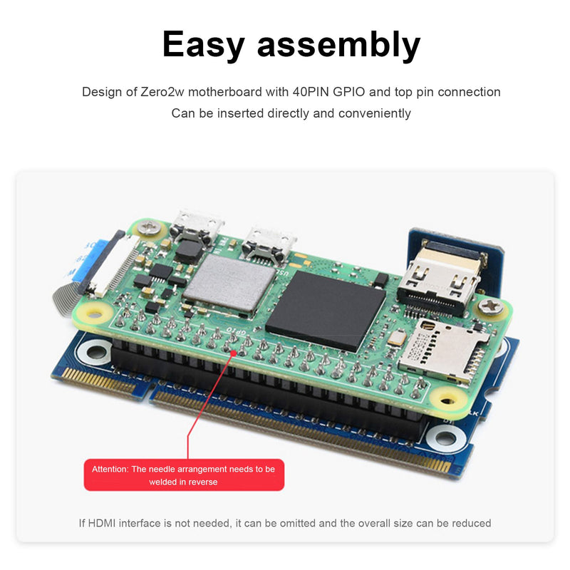 2W till CM3 expansionskort, Raspberry Pi CM3 kärnkort, alternativt adapterkort