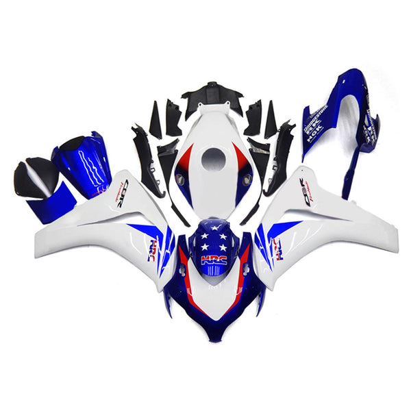 Amotopart Honda CBR1000RR 2008-2011 Juego de carenado Cuerpo Plástico ABS