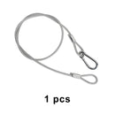 1/5/10 ks 29,1" bezpečnostní kabel z ocelového drátu pro světelnou příchytku jevištního světla