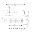 DC12/24V Step Down til DC 5V 15A 75W Spændingsregulator Reducer Power Converter
